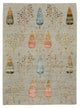 Indo Loribaft-teppe 173x241cm - Ullteppe - lysegrå