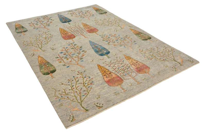 Indo Loribaft-teppe 173x241cm - Ullteppe - lysegrå
