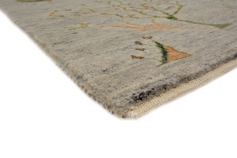 Indo Loribaft-teppe 173x241cm - Ullteppe - lysegrå