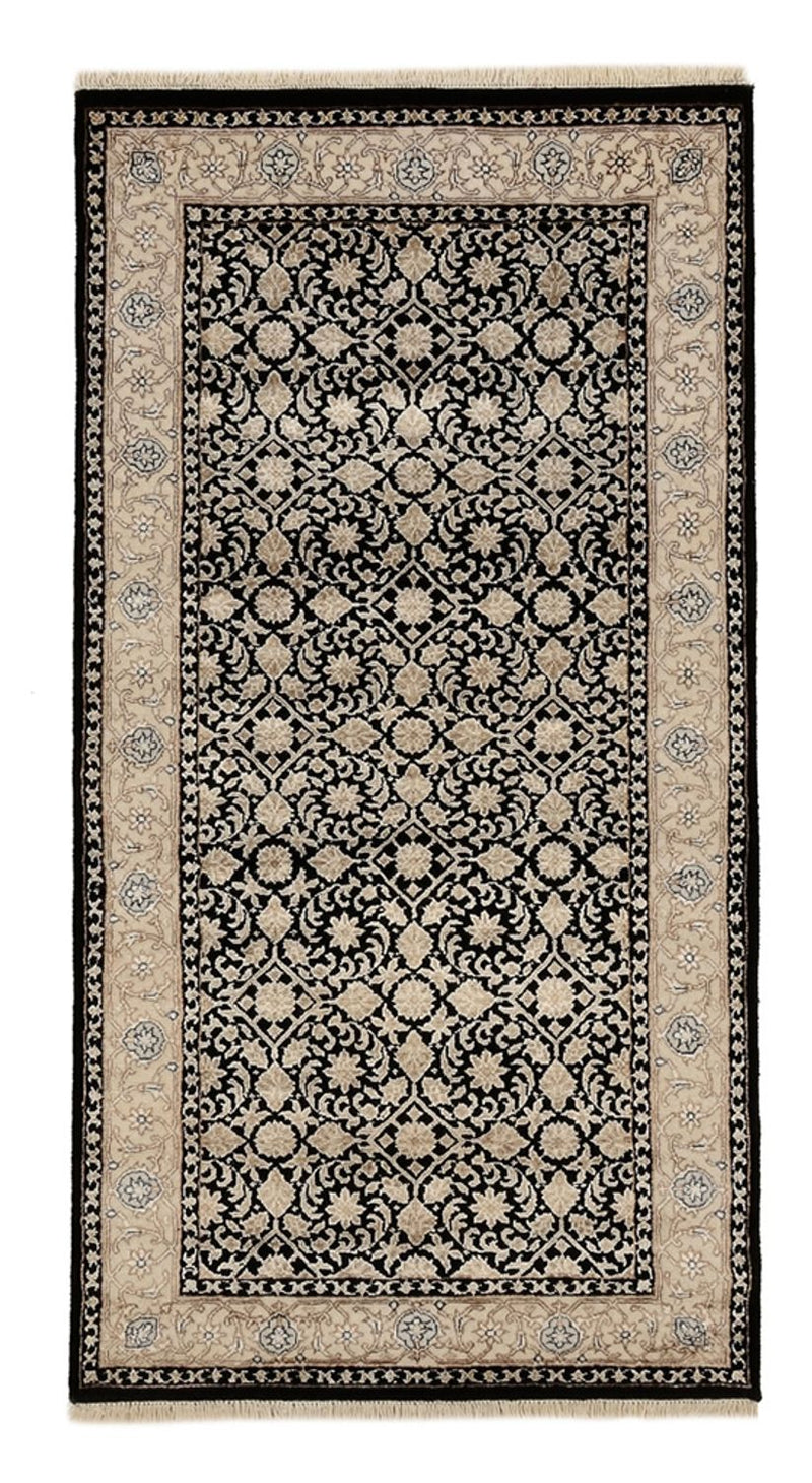 Indo Bidjar-teppe 74x143cm - Orientalsk teppe - mørkeblå