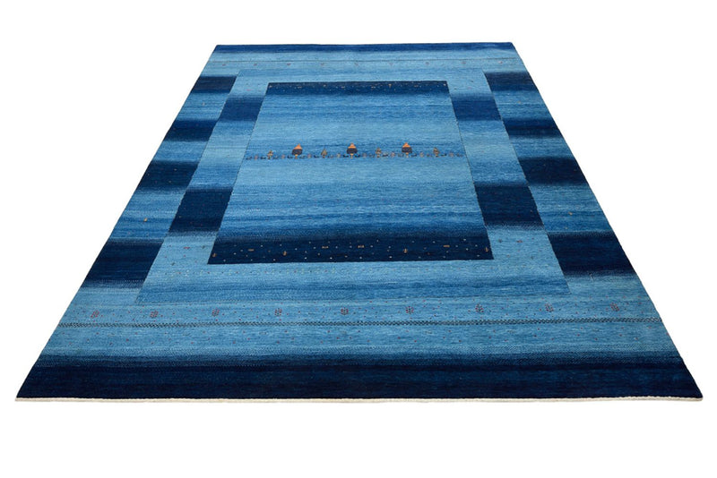 Indo Loribaft-teppe 243x304cm - Ullteppe - lyseblå