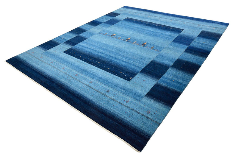 Indo Loribaft-teppe 243x304cm - Ullteppe - lyseblå