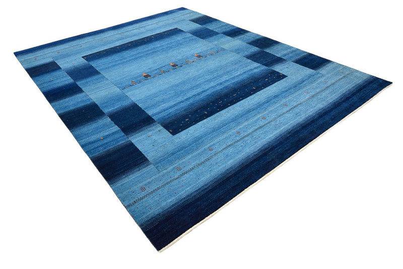 Indo Loribaft-teppe 243x304cm - Ullteppe - lyseblå