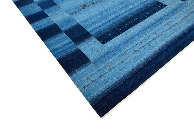 Indo Loribaft-teppe 243x304cm - Ullteppe - lyseblå