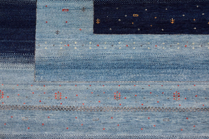 Indo Loribaft-teppe 243x304cm - Ullteppe - lyseblå