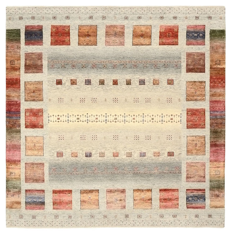 Indo Loribaft-teppe 204x205cm - Ullteppe - krem