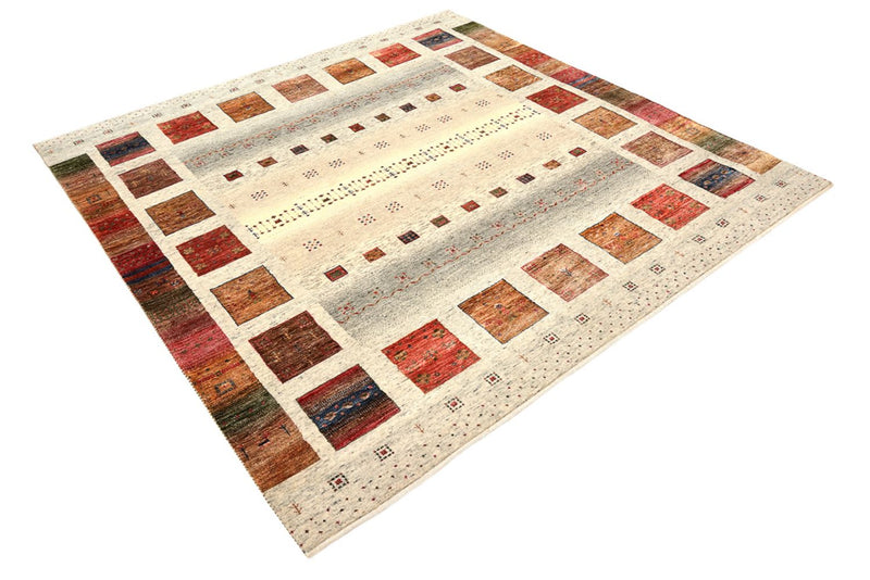 Indo Loribaft-teppe 204x205cm - Ullteppe - krem