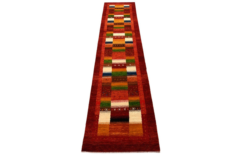 Indo Loribaft-teppe 83x386cm - Ullteppe - rød
