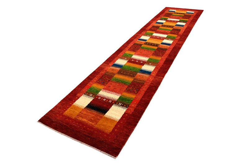 Indo Loribaft-teppe 83x386cm - Ullteppe - rød