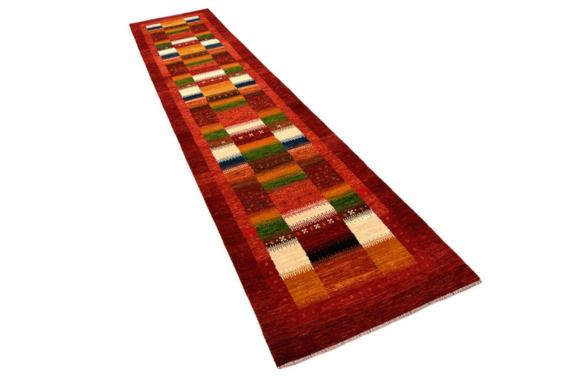 Indo Loribaft-teppe 83x386cm - Ullteppe - rød