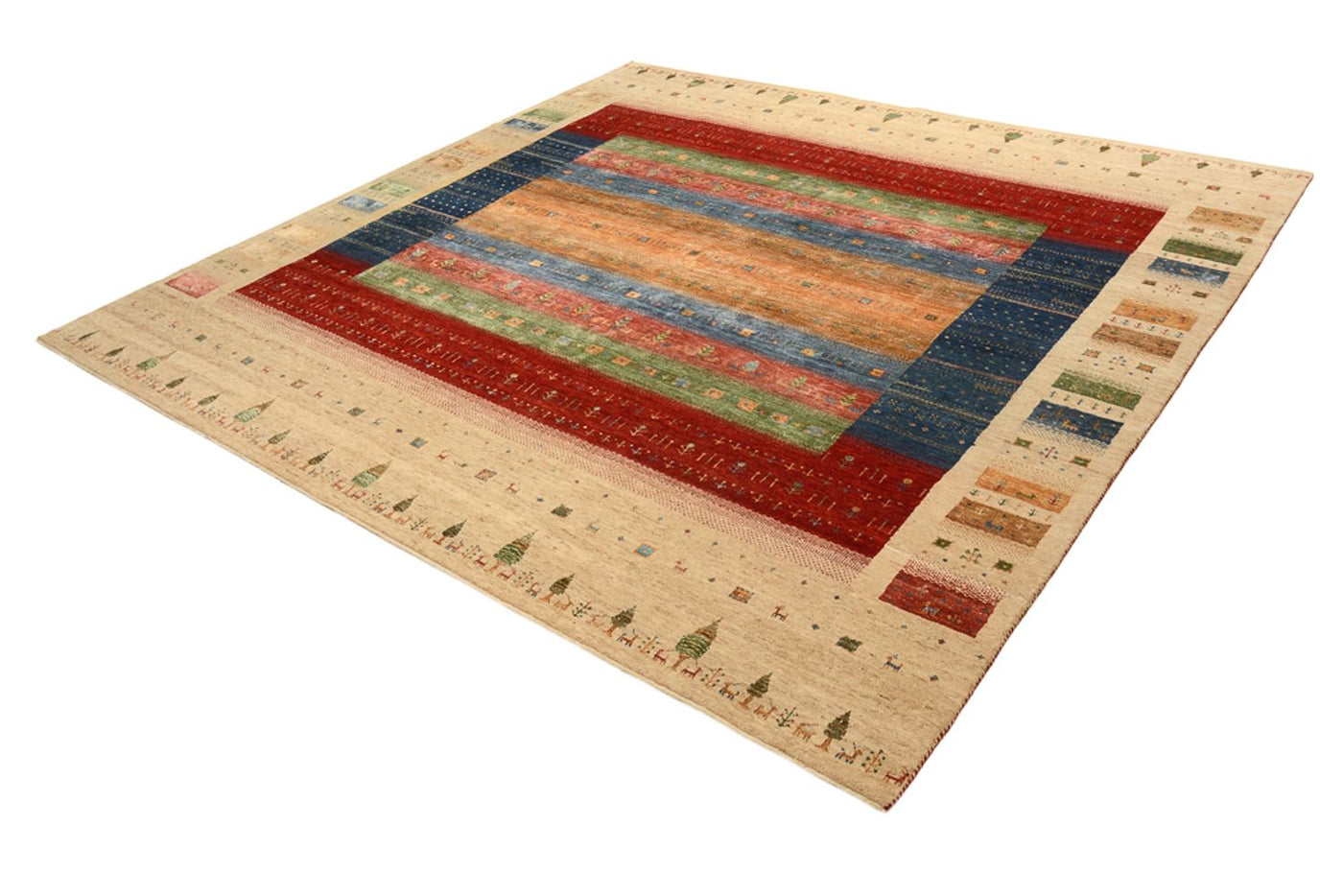 Indo Loribaft Teppe 253x246cm - Ullteppe