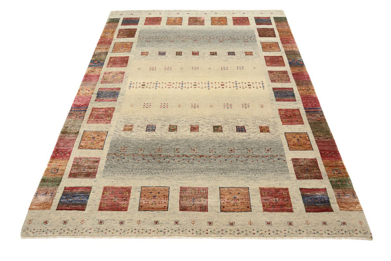 Gabbeh teppe - Loribaft Indus - 207 x 158 cm - mørk beige