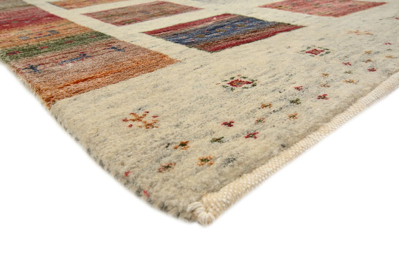 Gabbeh teppe - Loribaft Indus - 207 x 158 cm - mørk beige