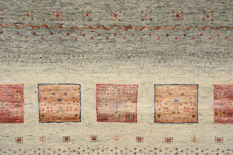 Gabbeh teppe - Loribaft Indus - 207 x 158 cm - mørk beige