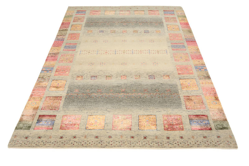 Gabbeh teppe - Loribaft Indus - 207 x 158 cm - mørk beige