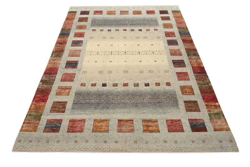 Gabbeh teppe - Loribaft Indus - 354 x 248 cm - mørk beige