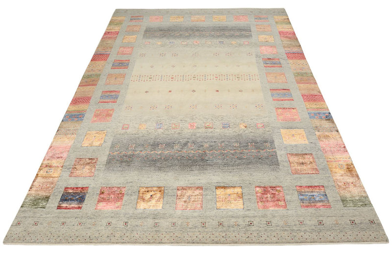 Gabbeh teppe - Loribaft Indus - 354 x 248 cm - mørk beige