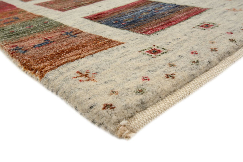 Gabbeh teppe - Loribaft Indus square  - 156 x 156 cm - mørk beige
