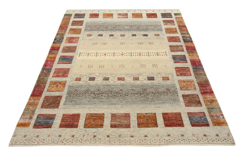 Gabbeh teppe - Loribaft Indus - 205 x 154 cm - mørk beige