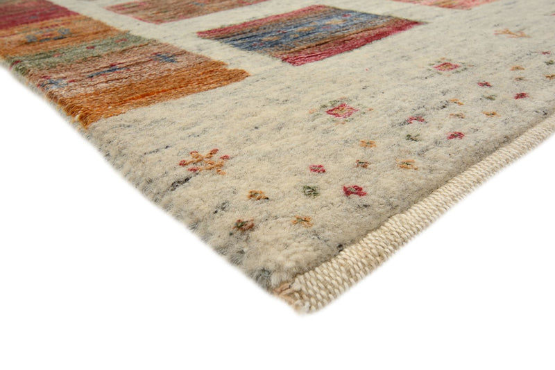 Gabbeh teppe - Loribaft Indus - 205 x 154 cm - mørk beige