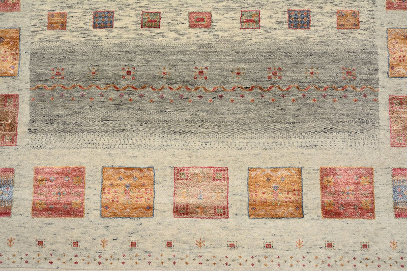 Gabbeh teppe - Loribaft Indus - 205 x 154 cm - mørk beige