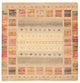 Gabbeh teppe - Loribaft Indus square  - 204 x 202 cm - lys beige