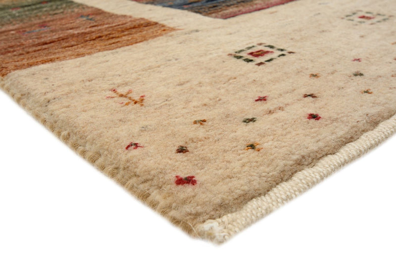 Gabbeh teppe - Loribaft Indus square  - 204 x 202 cm - lys beige