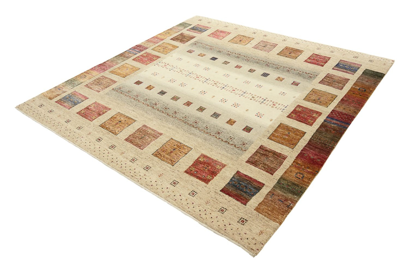 Indo Loribaft Teppe 205x203cm - Ullteppe