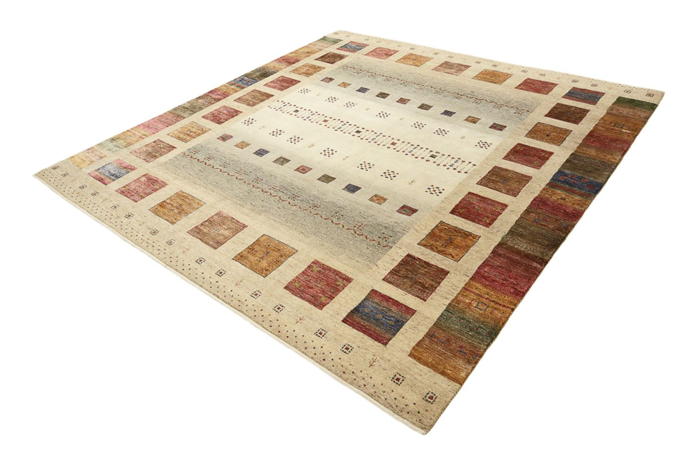 Indo Loribaft Teppe 253x249cm - Ullteppe
