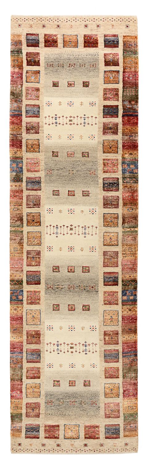 Løper Gabbeh teppe - Loribaft Indus - 298 x 84 cm - flerfarget