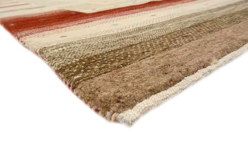 Gabbeh teppe - Loribaft Indus - 300 x 254 cm - lys beige