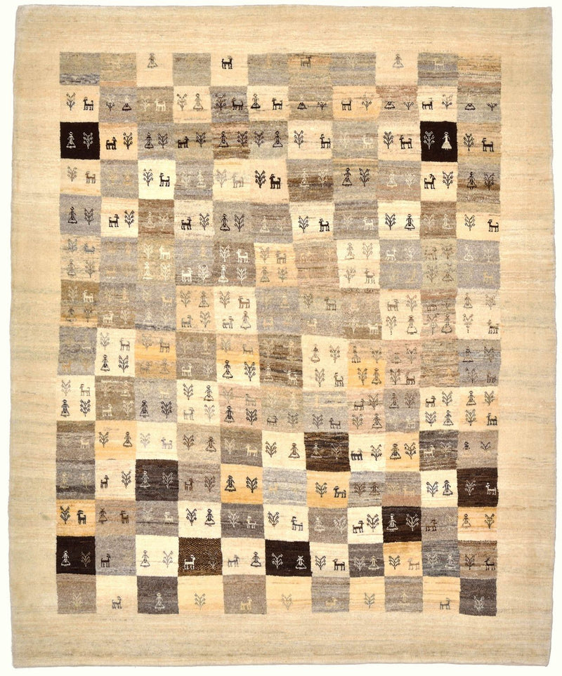 Loribaft Teppe 191x154cm - Perserteppich Wollteppich