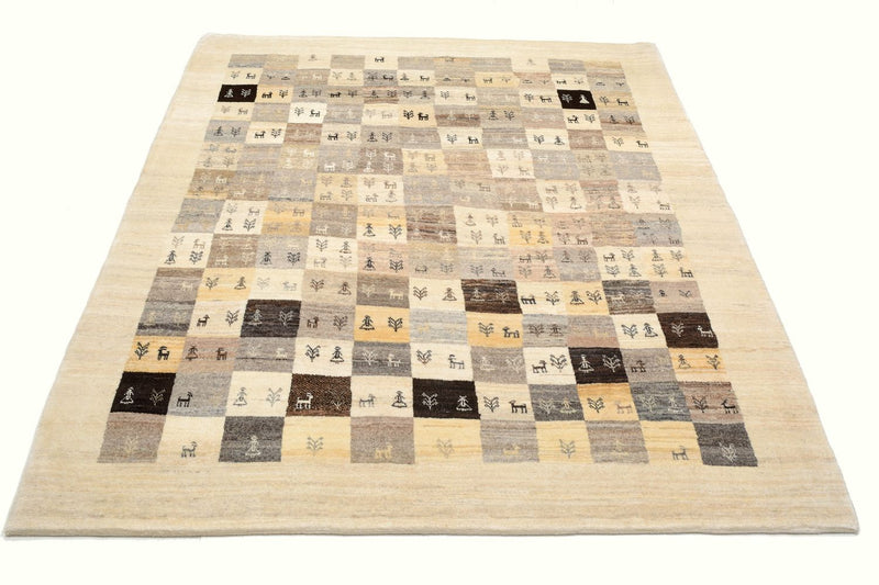 Loribaft Teppe 191x154cm - Perserteppich Wollteppich