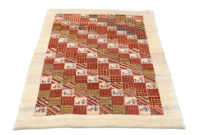 Loribaft Teppe 101x142cm - Perserteppich Wollteppich