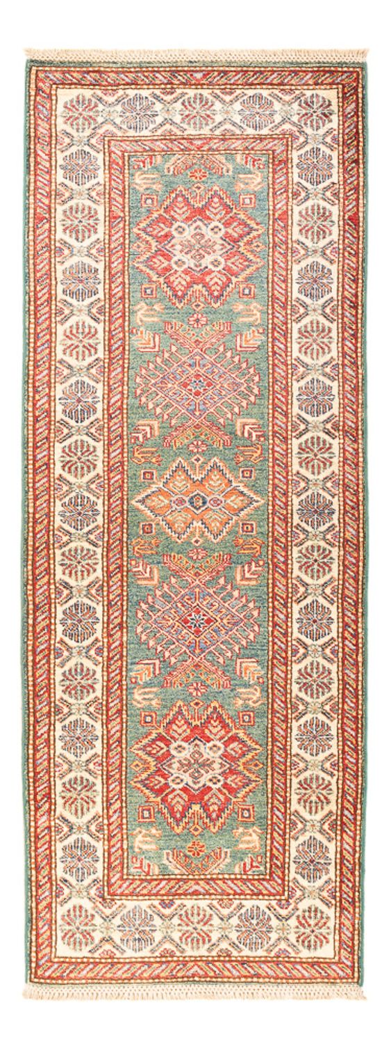 Løper Ziegler Teppe - Kazak - 198 x 76 cm - lysegrønn