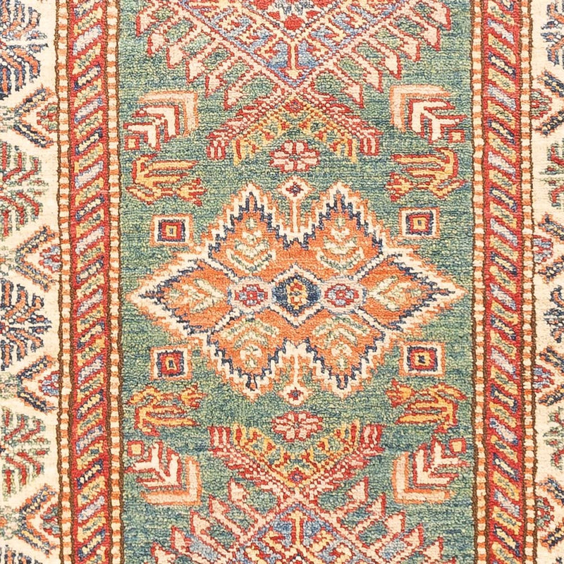 Løper Ziegler Teppe - Kazak - 198 x 76 cm - lysegrønn