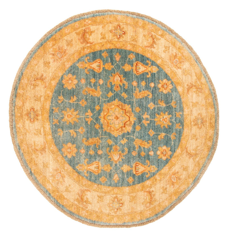 Ziegler Teppe rundt  - 96 x 99 cm - blå