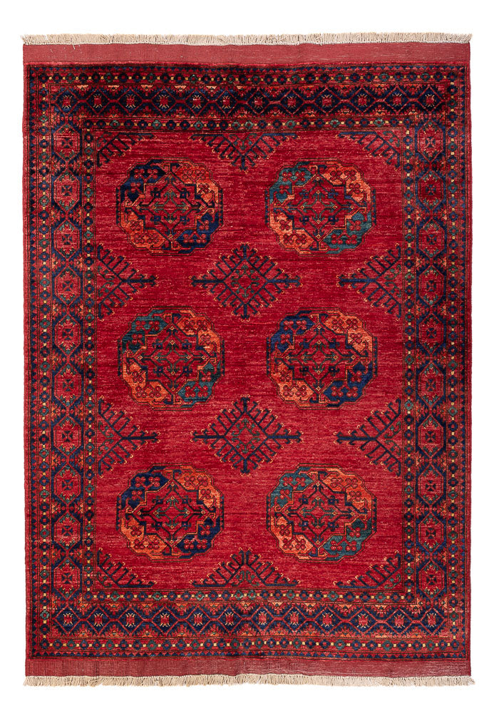 Afghanske tepper - Kunduz - 205 x 153 cm - rød
