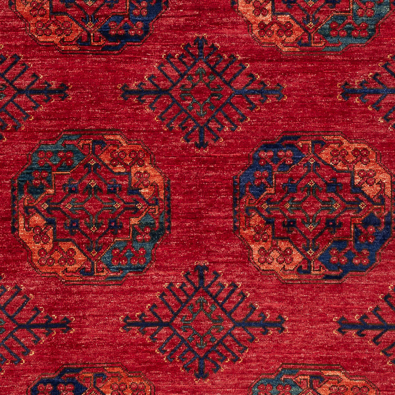Afghanske tepper - Kunduz - 205 x 153 cm - rød