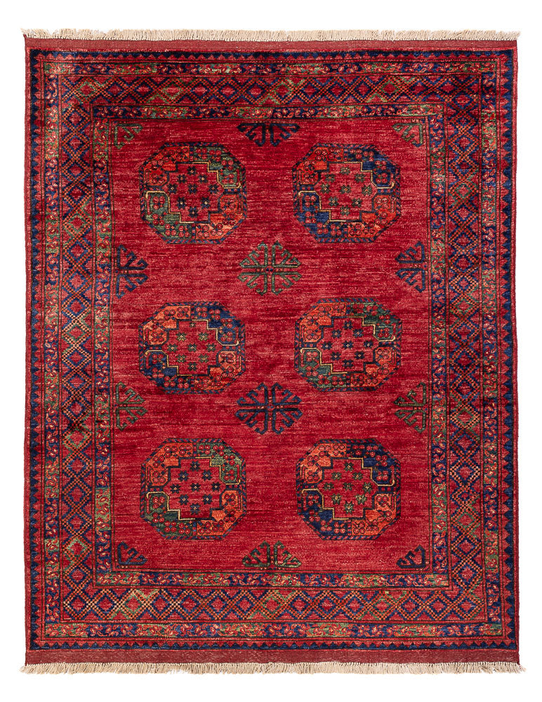 Afghanske tepper - Kunduz - 194 x 156 cm - rød