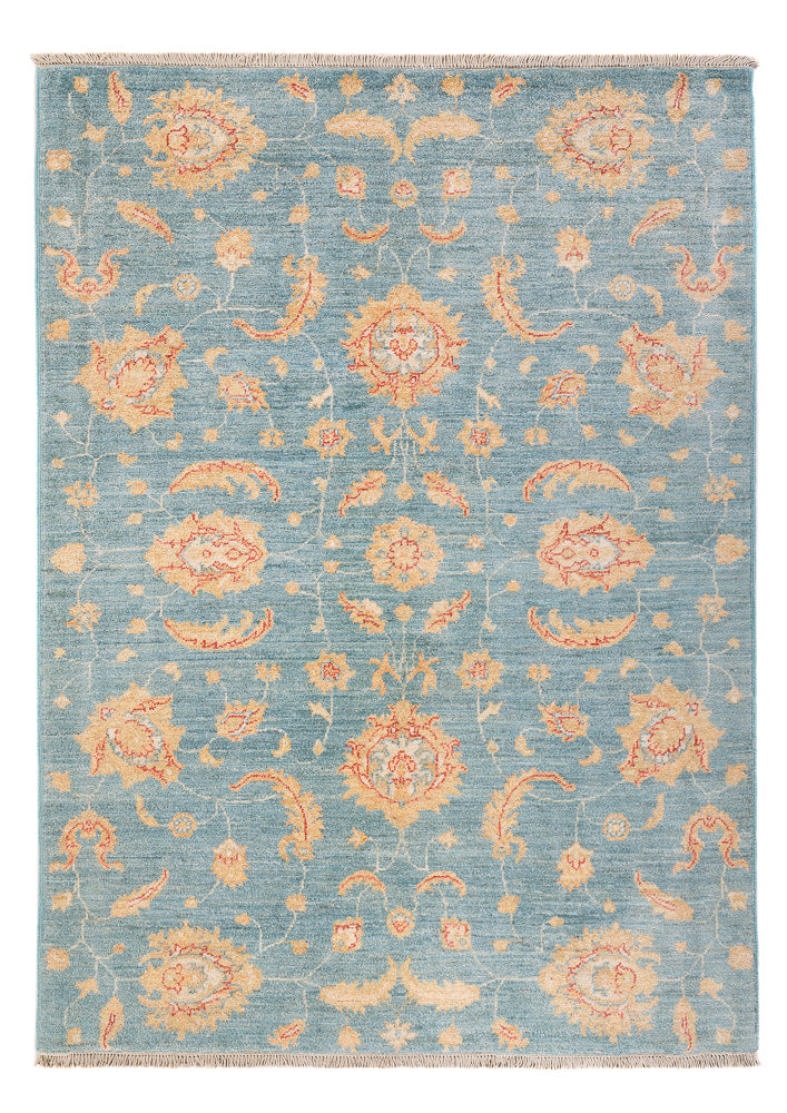 Ziegler Teppe - 179 x 125 cm - havblå