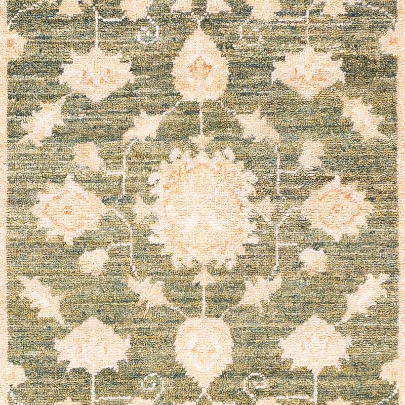 Løper Ziegler Teppe - 252 x 82 cm - olivengrønn