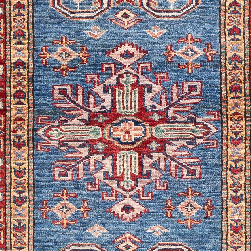 Løper Ziegler Teppe - Kazak - 240 x 75 cm - blå