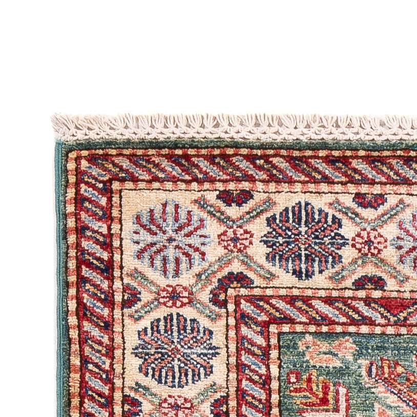 Løper Ziegler Teppe - Kazak - 248 x 75 cm - mørkegrønn