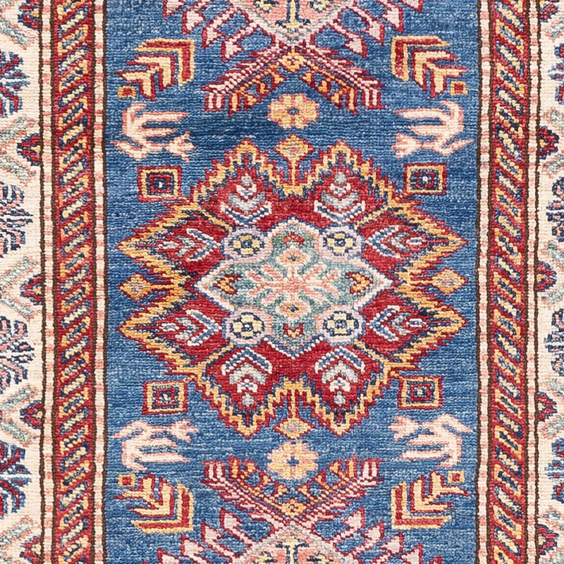 Løper Ziegler Teppe - Kazak - 247 x 73 cm - blå