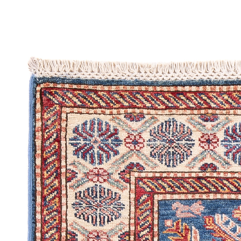 Løper Ziegler Teppe - Kazak - 247 x 73 cm - blå