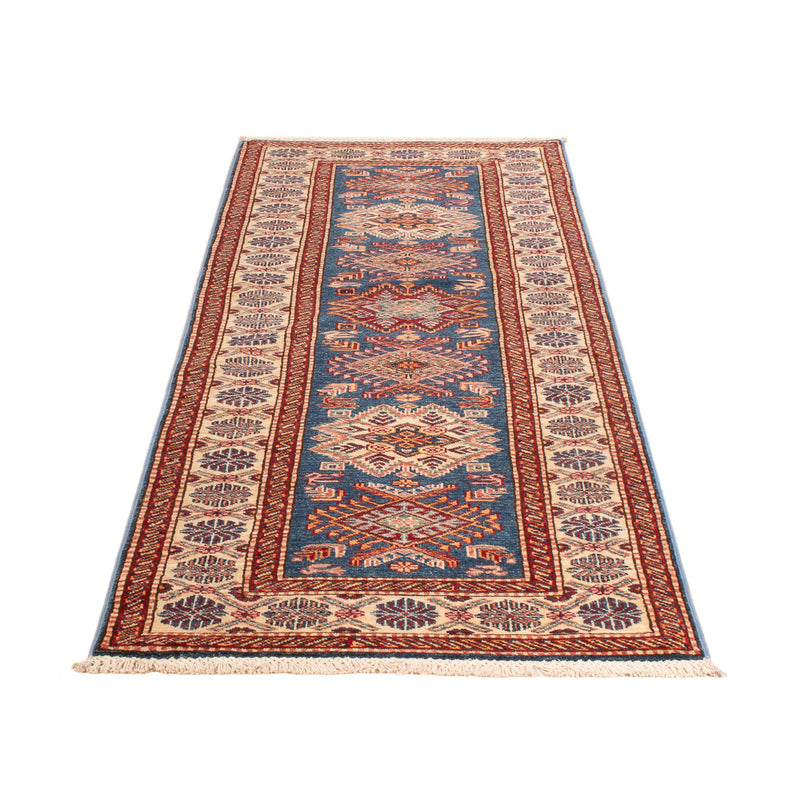 Løper Ziegler Teppe - Kazak - 247 x 73 cm - blå