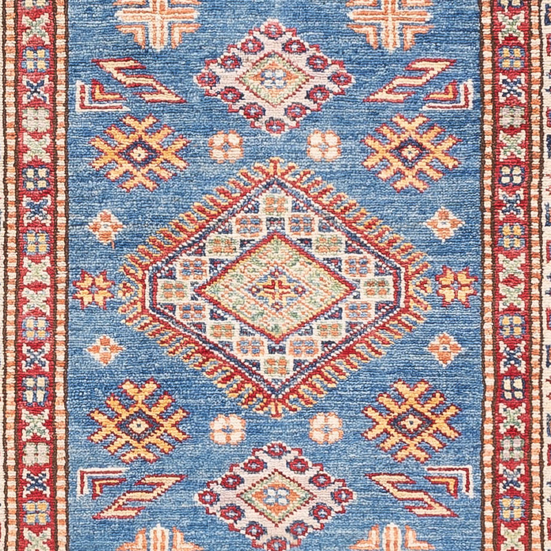Løper Ziegler Teppe - Kazak - 254 x 77 cm - blå