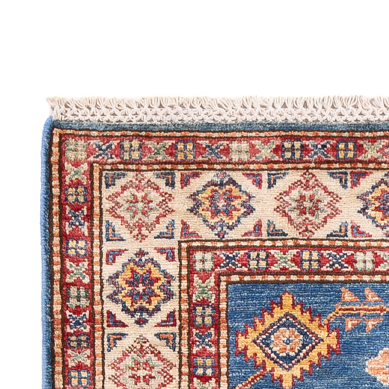 Løper Ziegler Teppe - Kazak - 254 x 77 cm - blå