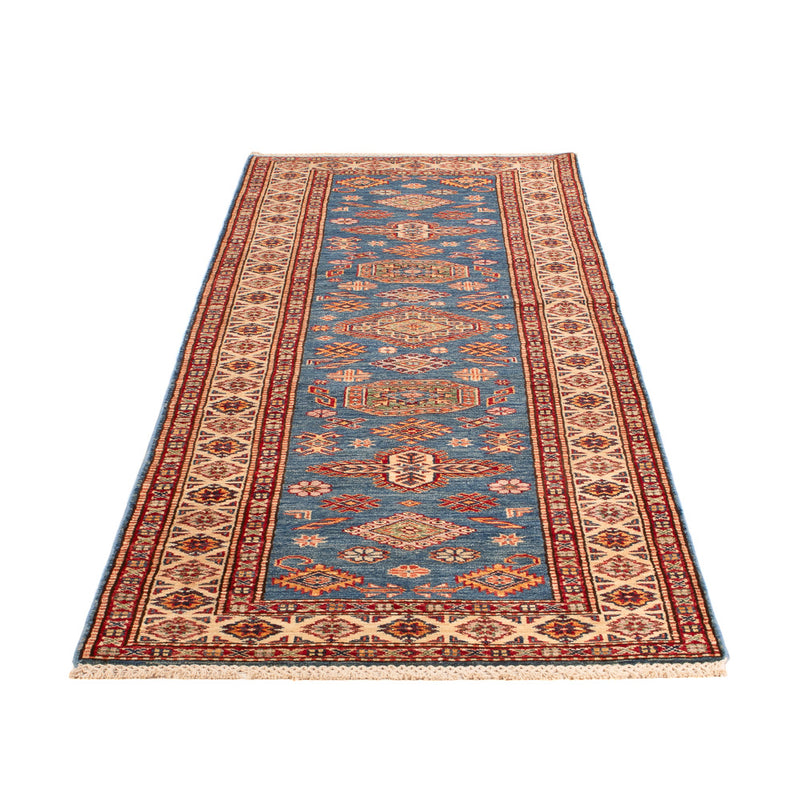 Løper Ziegler Teppe - Kazak - 254 x 77 cm - blå